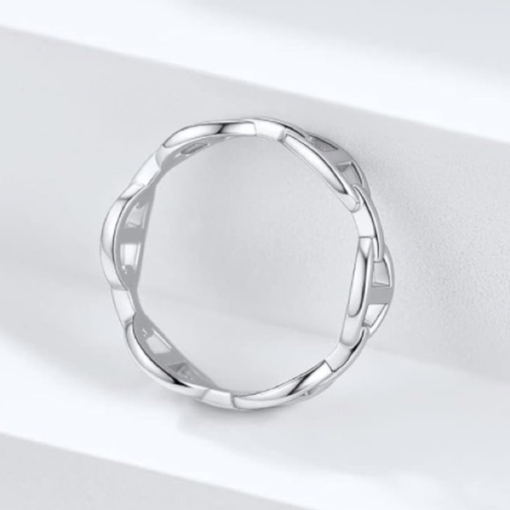 SILVER CHAIN RING - Picture 3 of 4